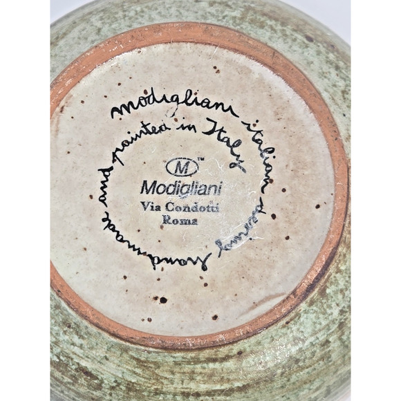 Modigliani Via Condotti Roma 3.5"H Creamer Original Painted Vintage U324 - Picture 8 of 8